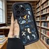 Cute Sea Creatures Pattern Soft TPU Phone Case for iPhone 17 16 15 14 13 12 11 Pro Max Plus Shockproof Anti-Slip Cover