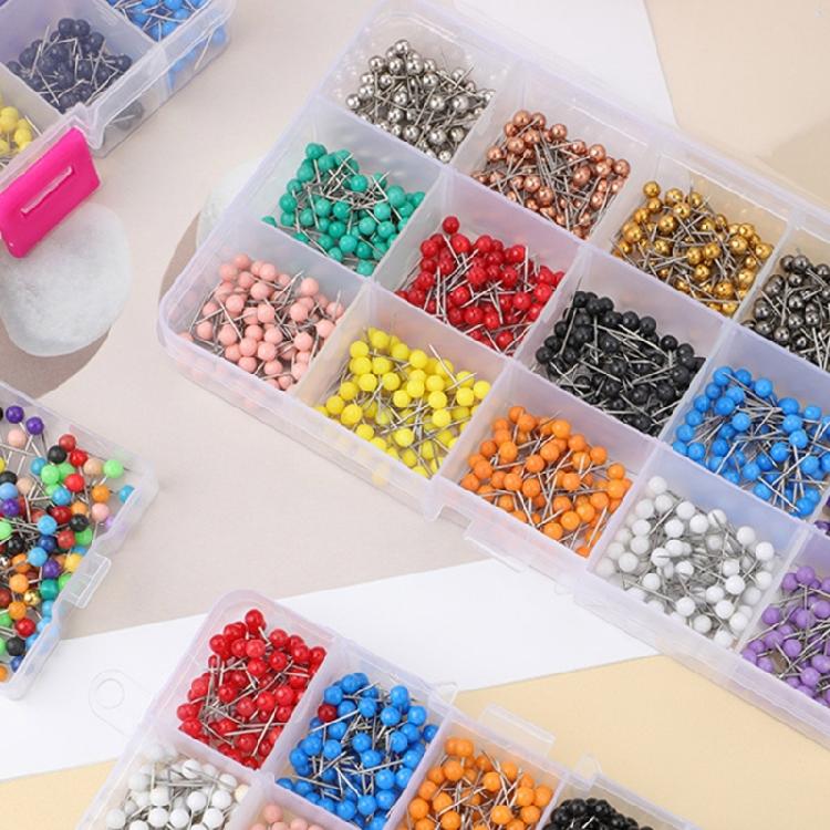 200/500/900 Stück 4 mm Rundkopf Nähnadeln Mehrfarbig Quilting Positionierungsnadeln Für Näharbeiten Stoff Nähprojekt