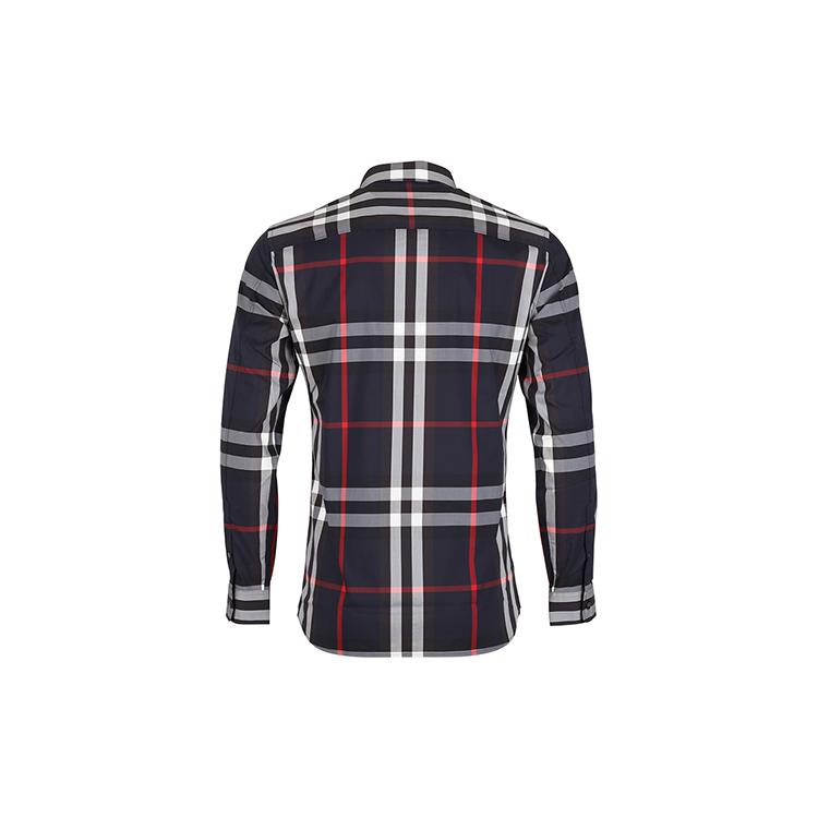 Burberry Shirts Men's Navy Blue Pointed Collar Moderate Other 40067311