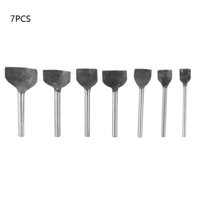7Pcs Leather Craft Hole Punch Tool Half Round 1/4 Arch Semicircle Punching Tool Puncher 15-45mm