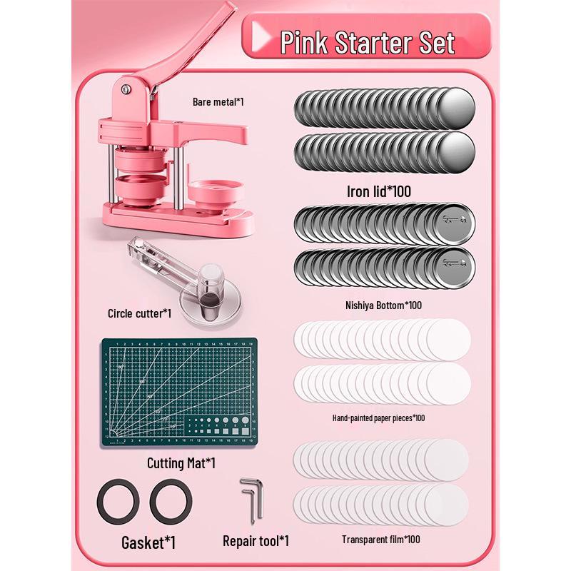 DIY Tinplate Badge Maker: Button, Chest, Medal, and Brooch Making Machine for Kids