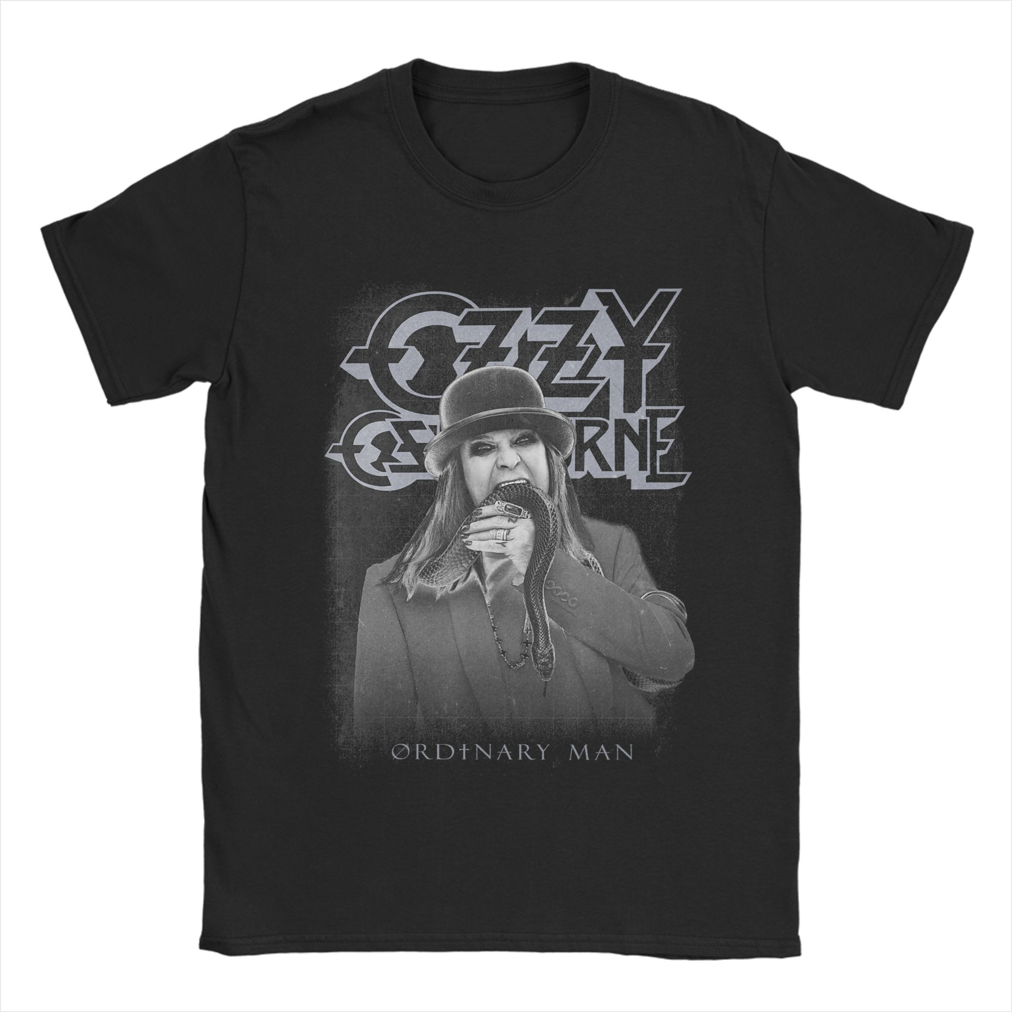 

Mens TShirts Ozzy Osbourne Ordinary Man Novelty Cotton Tee Shirt Short Sleeve T Shirts O Neck Clothes Gift Idea S