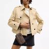Coach Nolita 19 Studded Top Zip Closure Hammered Leather Shoulder Bag Small Women's Brown