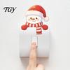 Living Room Accent Christmas Snowman Switch Stickers, PVC Waterproof Light Decals for Square Power Switches & Seasonal Guard Socket Panels, Removable