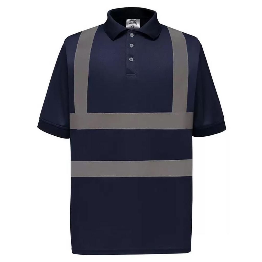 Yoko Mens Band & Brace Hi-Vis Polo Shirt
