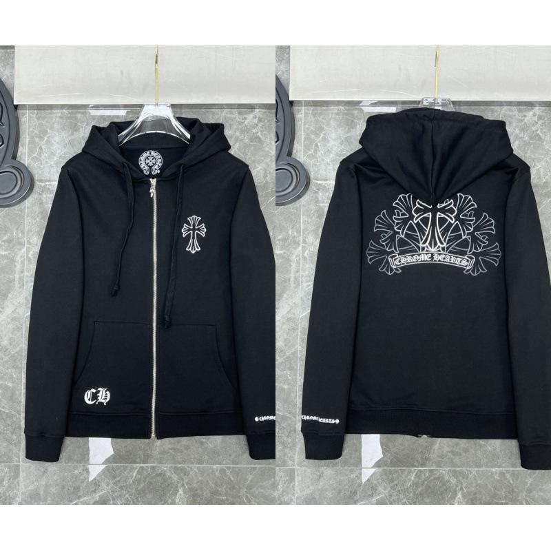 2025 Chrome Heart Hoodie: Casual Loose-Fit Zip-Up for Men & Women