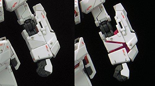 Model din plastic RG Mobile Suit Gundam UC Unicorn Gundam la scara 1/144, codificat prin culori