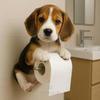 Hunde-Serie Taschentuchhalter Niedliche Dekorationen Hausstatue Toilettenwand-Hängevorrichtung Rollenpapier-Aufbewahrung