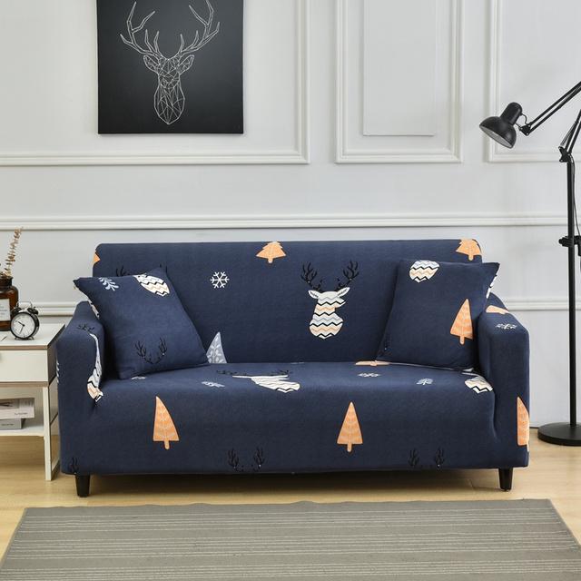 Stretch Slipcovers Latest All -Wraped Couch Cover 1 2 3 4 Seat Furniture Protector Sectional Chaise Longue Armchair Case