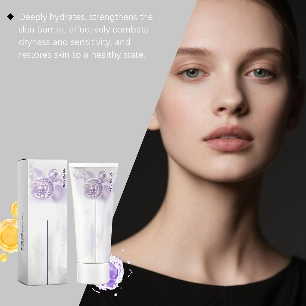 Gentle skin-friendly moisturizing cream, facial basic moisturizing care cream, soft and smooth face, daily skin care lotion 30g