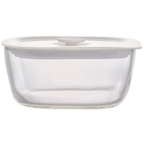 HARIO Made In Japan Heat-resistant Glass Airtight Storage Container/Corner 250ml BUONO Kitchen KSTM-25-TW Set of 6