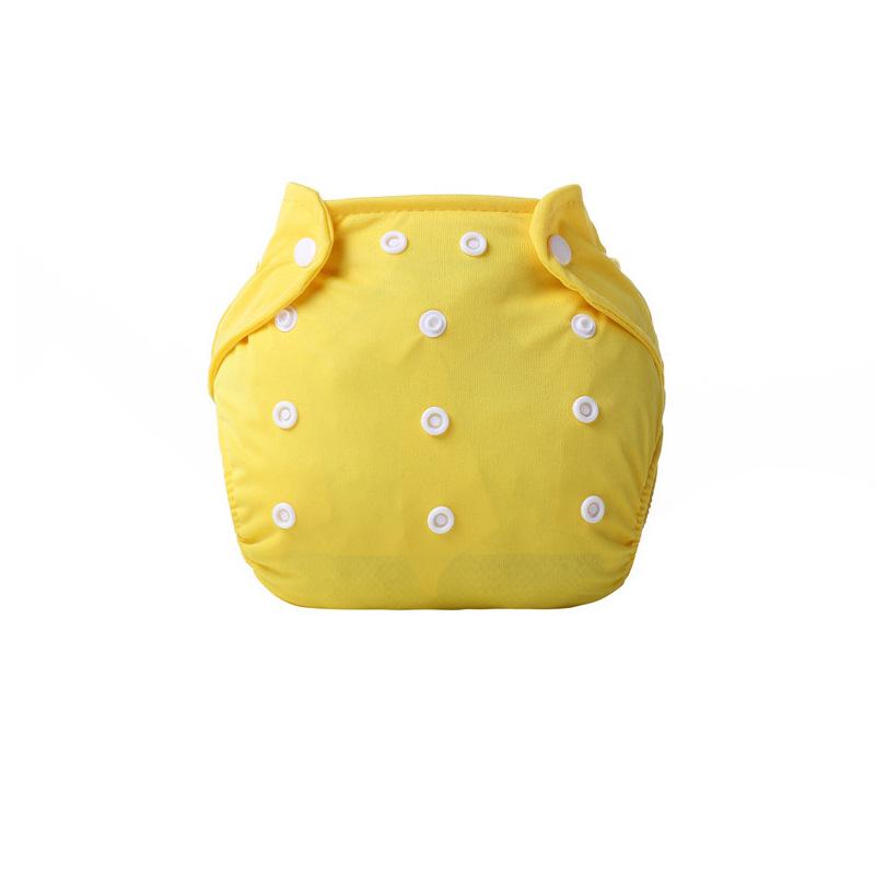 

Newborn Baby Washable Waterproof Diaper Pants with Snap Fasteners One Size (0-18 months) жовтий