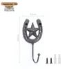 American Retro Horseshoe Iron Wall Hook - Cast Iron Art Decor for Bars and Cafes