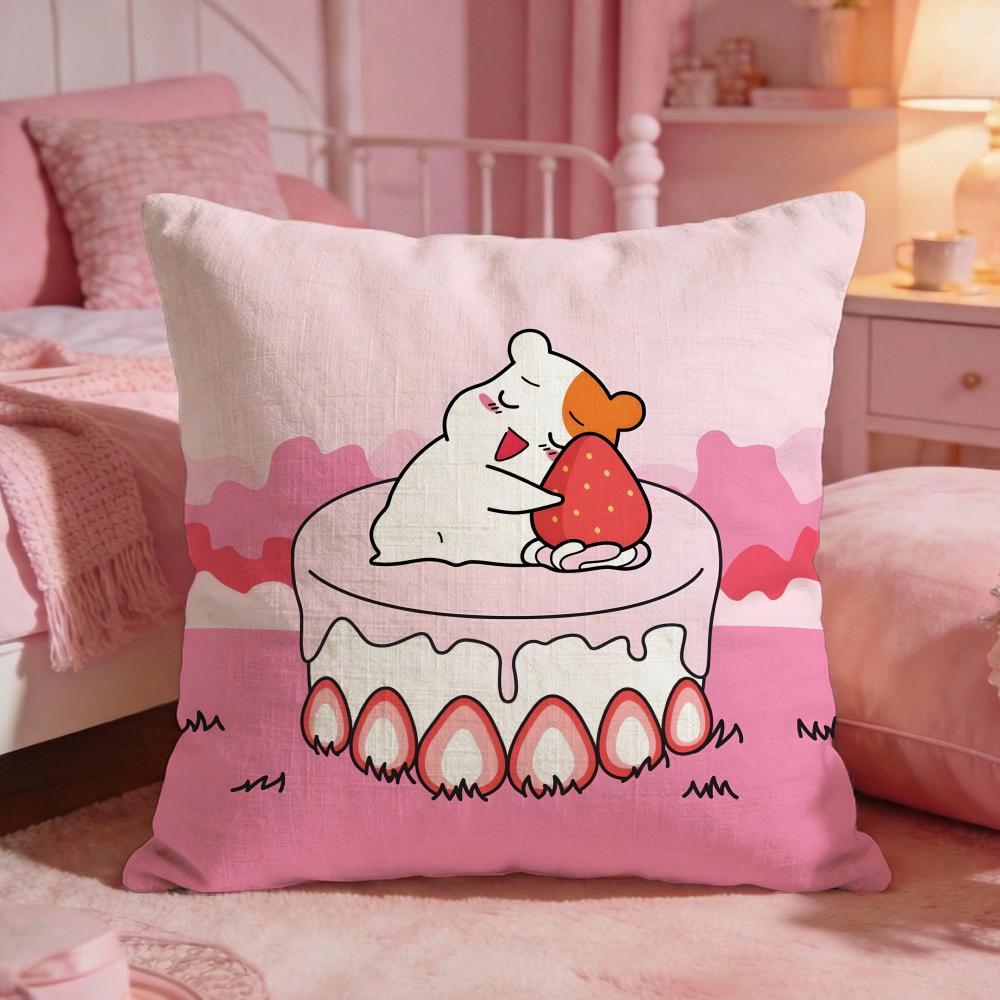 Oruchuban Ebichu Cushion Cover Premium Comfort Reversible Pillow Cove Two In One Design For Any Room Car Interior