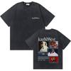 Rapper Kanye West Graduation The Life of Pablo The College Dropout Orso T-shirt Lavata Vintage Uomo Hip Hop Moda Maglietta Oversize