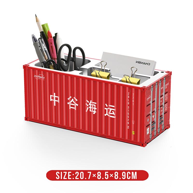 Mini 1:30 Scale Desktop Pen Holder & Business Card Storage Box with Custom Logo