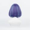 Akane Kurokawa Cosplay Costume Accessory with Perfect for Comiket Cultural and School Festivals Wig, Purple, Short, Heat-Resistant, Net, Halloween,