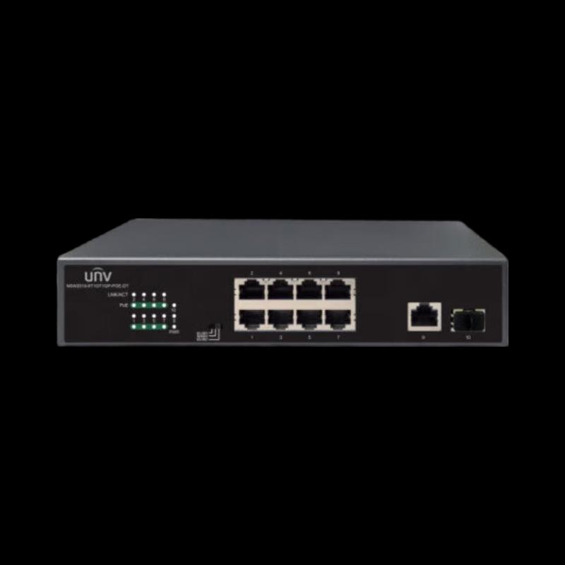 Uniview 8-Port Fast Ethernet PoE Switch CN Plug (adapter Included)