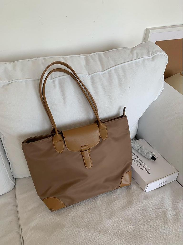 2025 Large Capacity Women's Nylon Shoulder Tote - Versatile Commuting and Student Bag