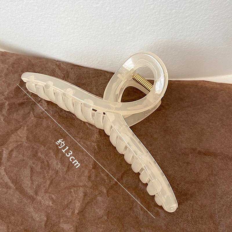 Korean Textured Jelly Color Versatile Shark Hair Clip for Styling