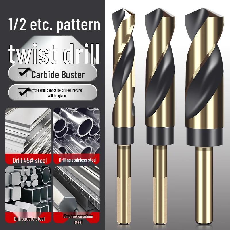 12mm High Hardness Twist Drill Bit Set for Iron, Stainless Steel, and Woodworking