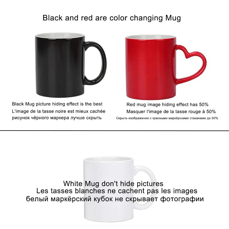 Dropshipping DIY Foto magische Farbwechseltasse, personalisieren Sie Ihr Foto auf Teetasse, einzigartige Keramik-Kaffeetasse bestes Geschenk für Freunde