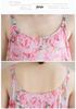 2025 Summer Cotton Linen Printed Long Sling Dress with Patchwork Design