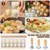 5Pcs Ravioli Maker Mold Set 12 Hole Ravioli Press Maker with Roller Wheel Wood Rolling Pin Pasta Cutter Stamp Dumpling Mould