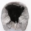 Winter cowhide real rabbit fur men's fleece thickened fur hat outdoor windproof and cold protective ear hat