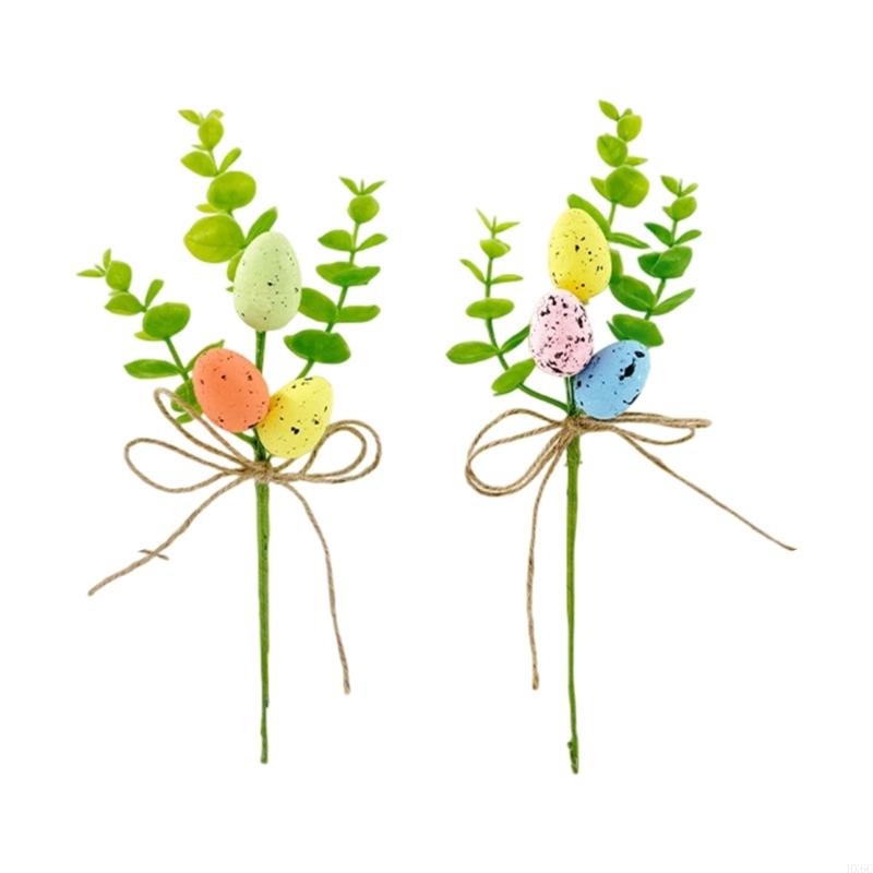 Eggs Tree Branch Spring Easter Artificial Flower Arrangements Desktop Decoration HX6C