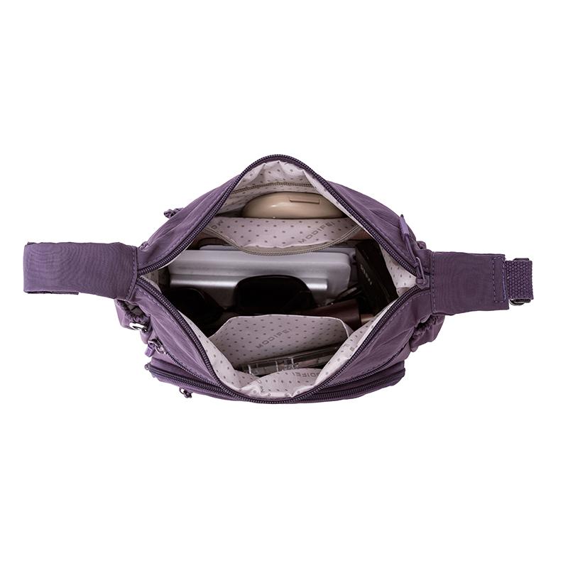 Multi-vakken Nylon Tas Pendelaar Multifunctioneel Schouder Crossbody Draagbaar Kleine Vierkante Tas
