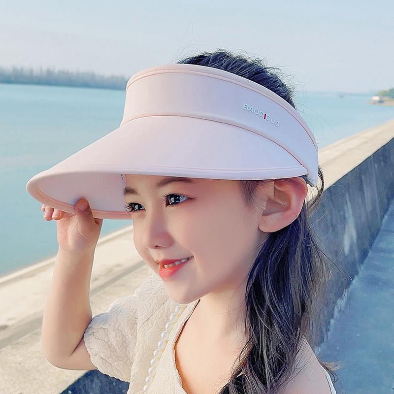 Kinder Sommer Sonnenhut mit breiter Krempe Atmungsaktive Eisseide für Outdoor-Schutz