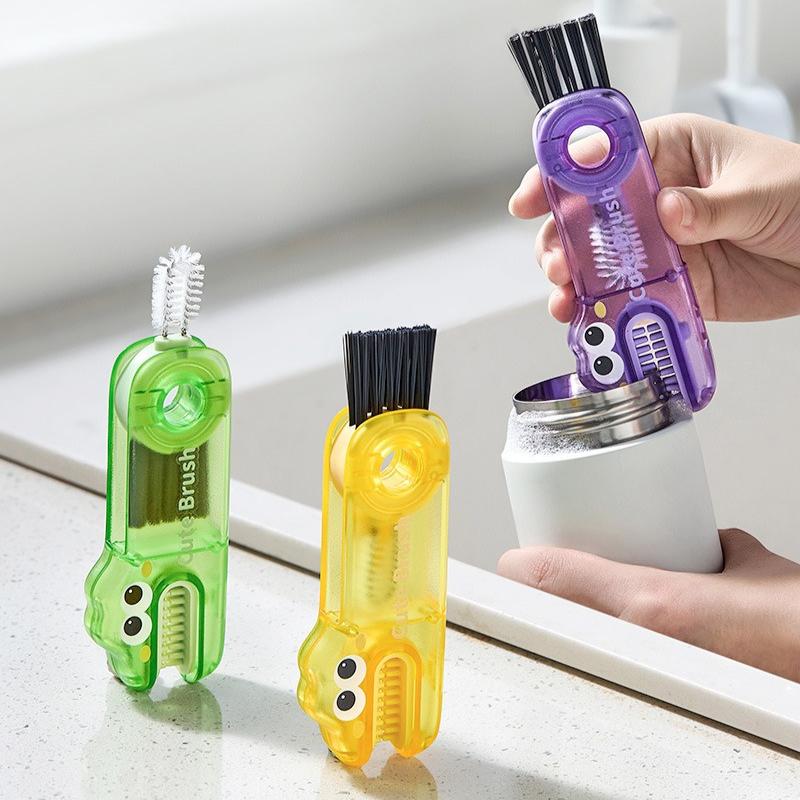 Three-in-one Rotatable Cleaning Cup Brush