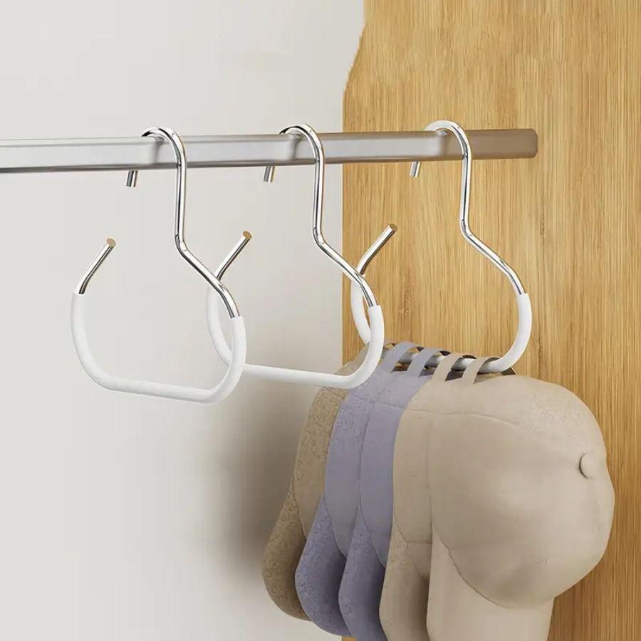 

Wall Mounted No Drilling Storage Rack for Hats and Bags Metal Hook Organizer for Home Dormitory Entryway Closet Use One Size белый