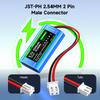 3.7V Lithium Battery Pack 5200mAh Replacement Batteries for GPS,intercom,RC Car,vehicle Trip Data Recorder,bluetooth Speaker