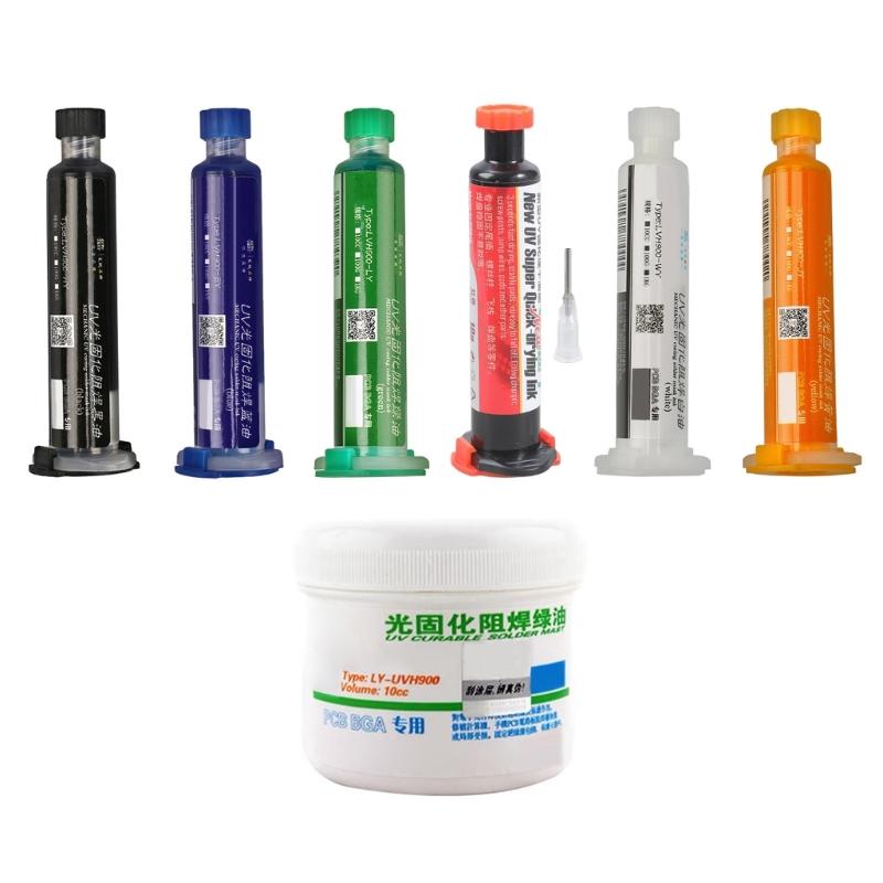 High Efficiency Light Activated Solder Pastes Reactive Solder Mask 100g/100cc for Electronic Board Maintenance