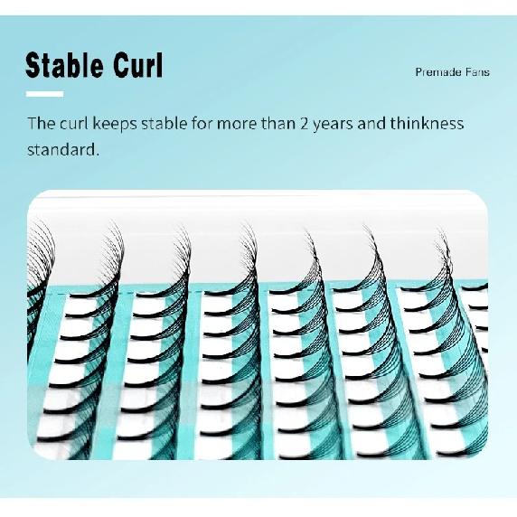 Lakanaku 320 Fans Premade Volume Fans 3D 4D 5D 6D Soft Cashmere Matte Eyelashes Large Capacity Cilios Individual Lash Extension