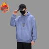 Shawn Yue Fleece-Lined Hoodie: Men's Hong Kong Style, Autumn/Winter, Trendy Brand, Large Size, Versatile Shirt