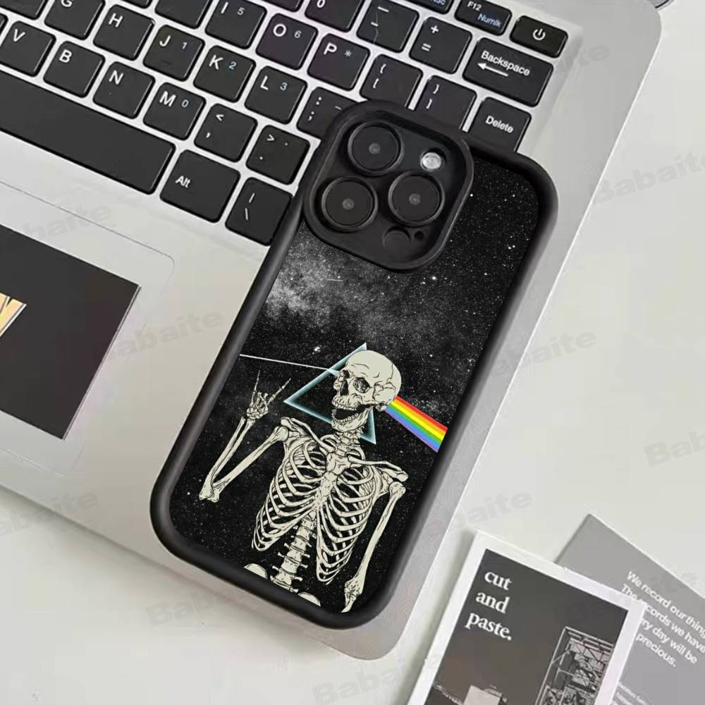 P-Pink-F-Floyds Rock Band For iPhone 17 15 13 12 11 14 Pro Max X XR XS 16 Plus Shockproof Candy Back Cover