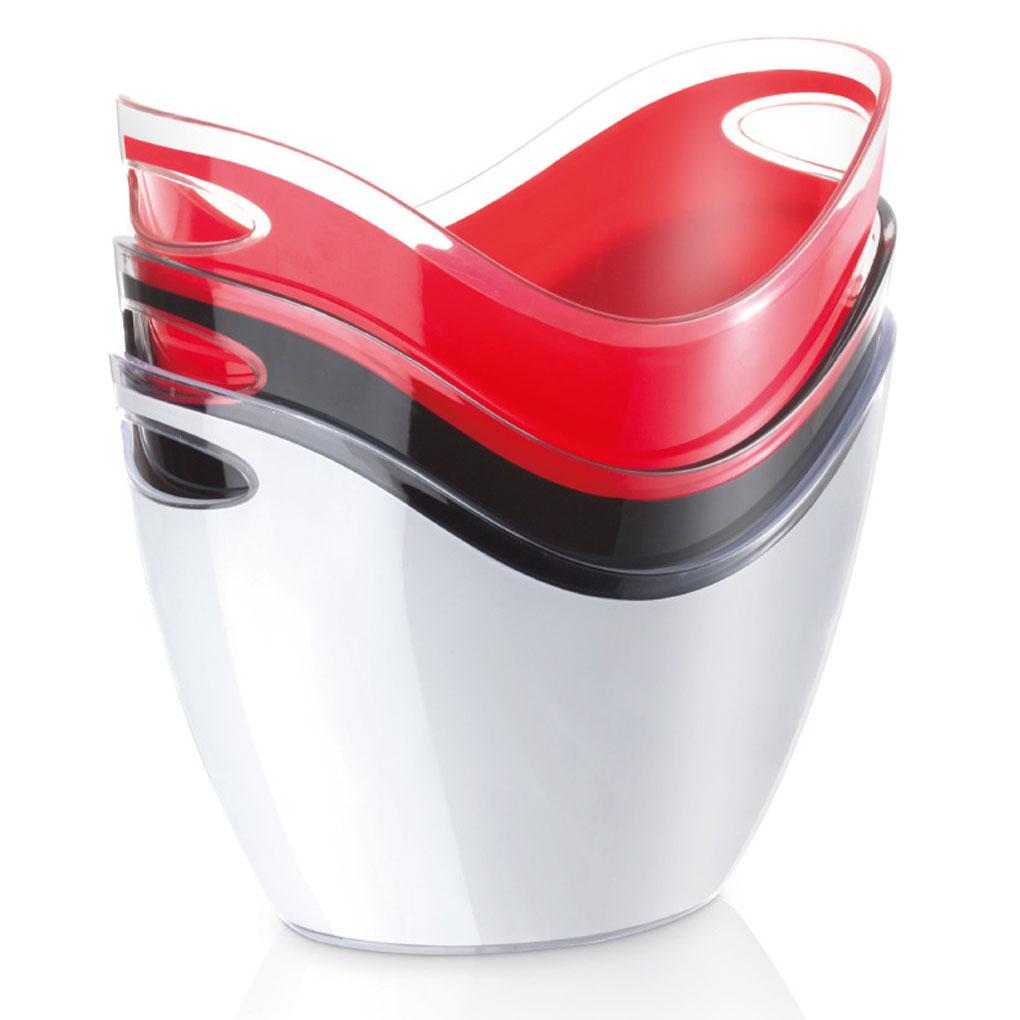 Universal-Eiskübel aus Kunststoff für gekühlte und erfrischende Getränke, Party-Bar, Bier, Weinkühler, leicht zu reinigen