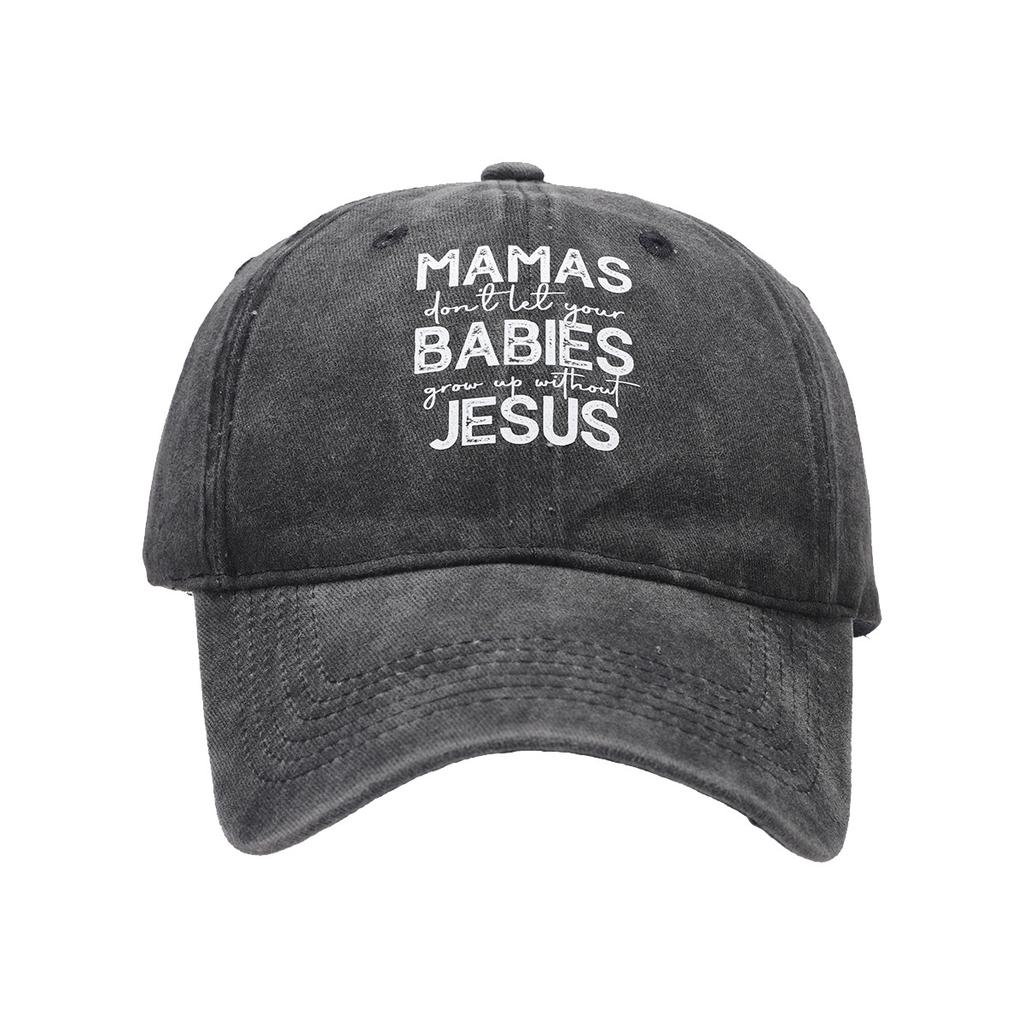 Washed old retro letter heat transfer soft top baseball cap men's personality trendy cap women's casual hat