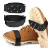 7 Teeth Snow Ice Claws Non-Slip Walking Cleat Ice Grippers Adjustable Ice Crampons Walking Shoe Ice Spikes for Women Men