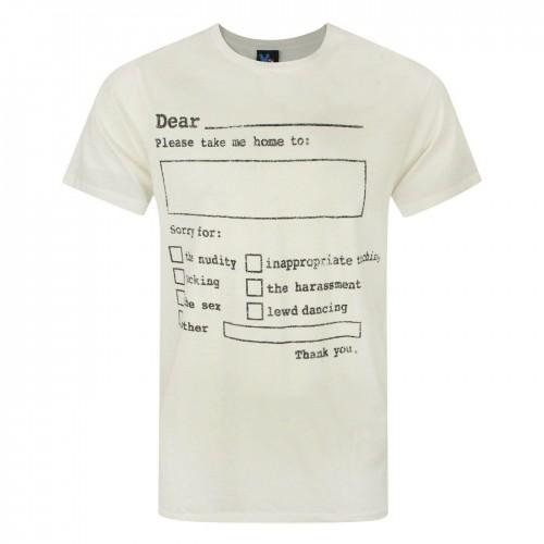 Junk Food Mens Please Take Me Home T-Shirt S crème