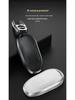 Tesla Model 3/Y/S Genuine Leather Key Cover with Metal Protective Shell Buckle