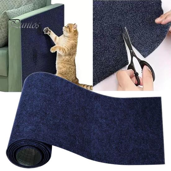 39.4"x15.8" Cat Scratching Mat Self-Adhesive Trimmable DIY Cat Scratcher Pad for Couch Wall Doors Cat Trees Anti-Scratch Furniture Protector