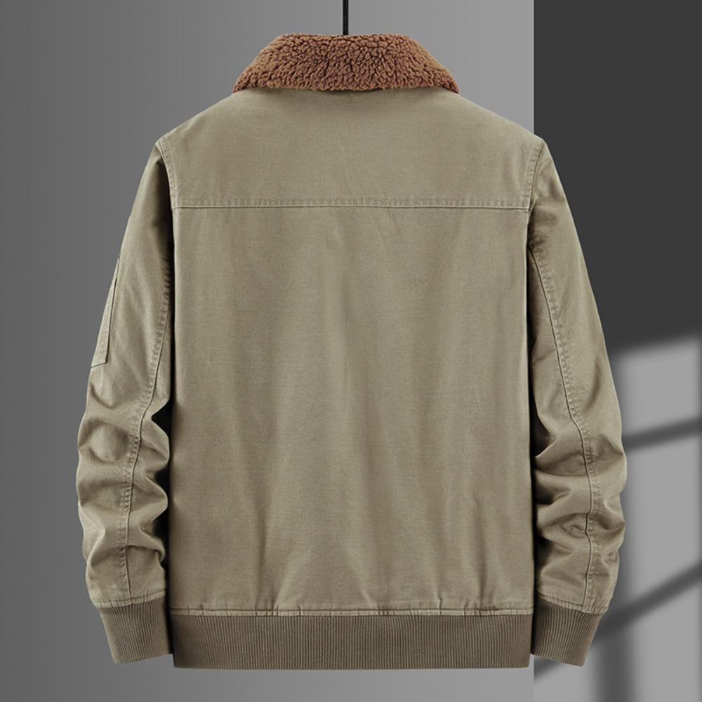 Men's winter velvet thickened casual trend loose outdoor cotton-padded jacket