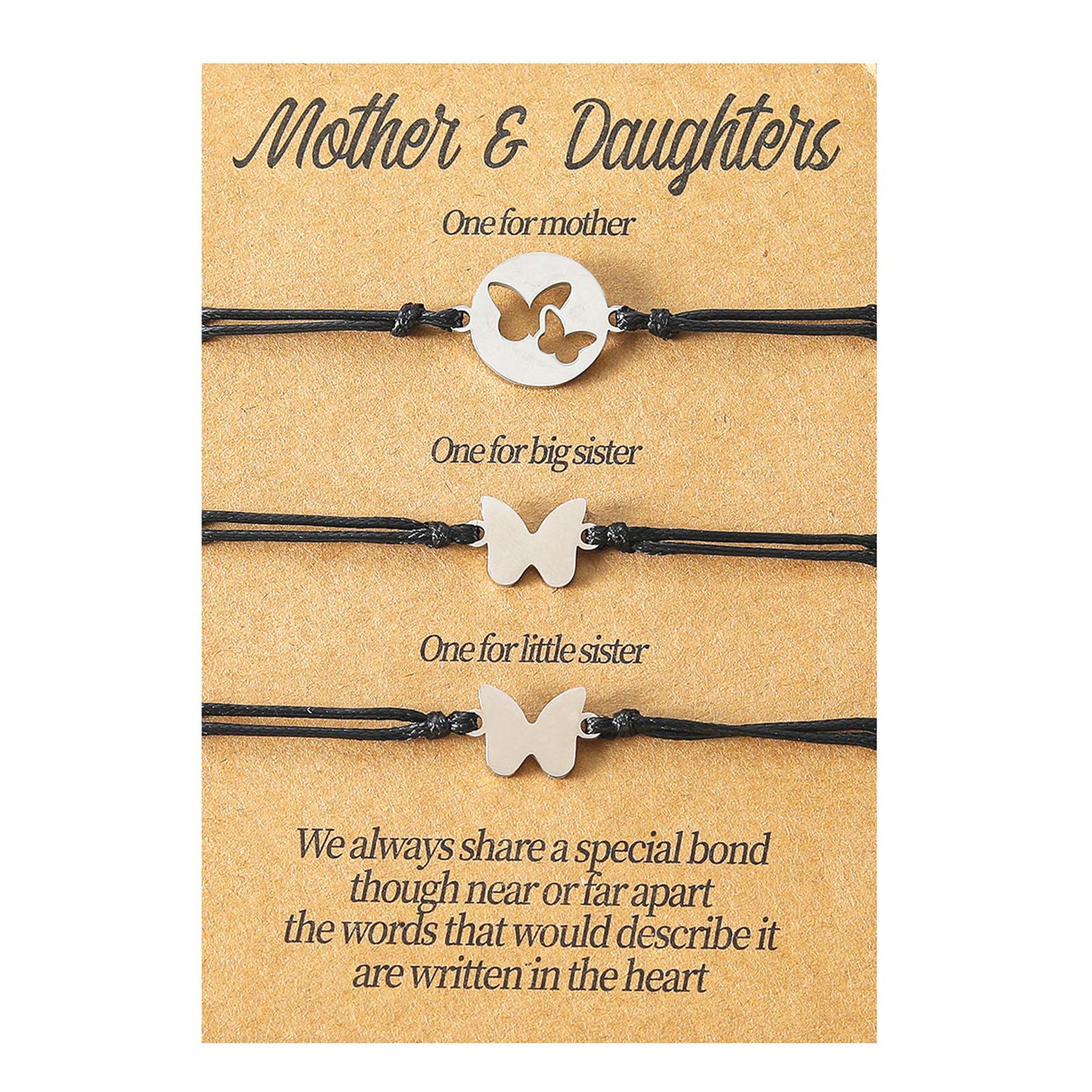 Wristband Fashion Stainless Steel Hollow Butterfly-shaped Woven Braided Bracelet 1