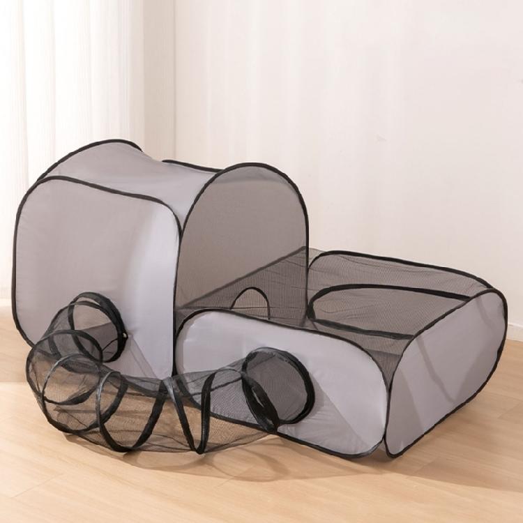 Faltbarer Katzen-Spielgehege, Sonnenfester Belüftungstunnel, Haus für Entspannung im Freien, Katzenunterstand, Ruhe-Nutzung