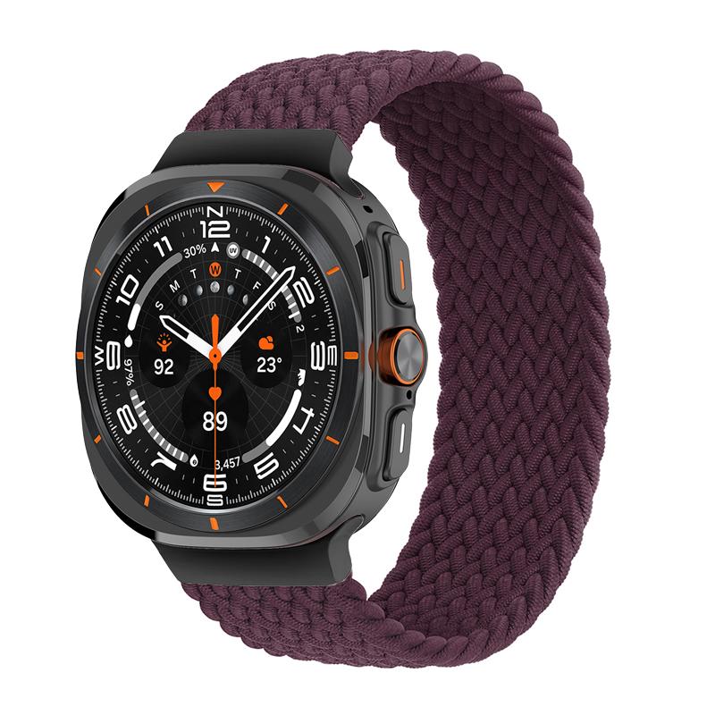 Braided Solo Loop for Samsung Galaxy Watch Ultra Strap 47mm Accessories Sport Nylon Belt Bracelet Galaxy Watch 7 Ultra Band 47mm