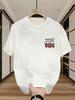 Unisexs 100 Cotton Versatile Round Neck Short Sleeve Tshirt Summer Casual Printed Top